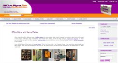 Desktop Screenshot of officesignspro.com